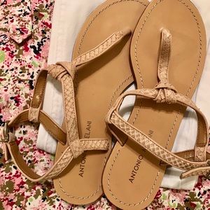 Antonio Melani Tan Sandals, Size 8M